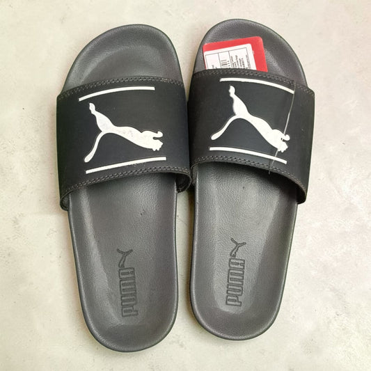 Puma  Grey and Black Sliders