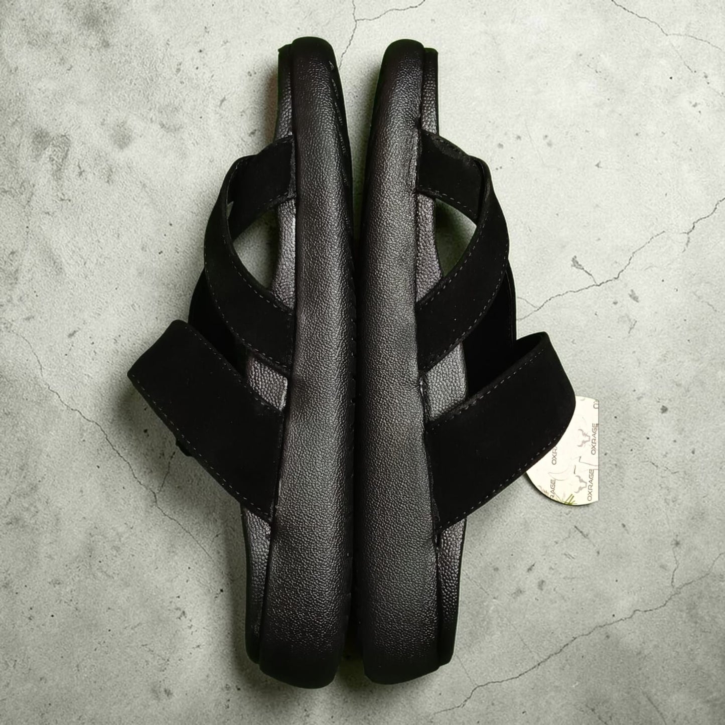 Zara Mens Formal Sandals Full BLACK