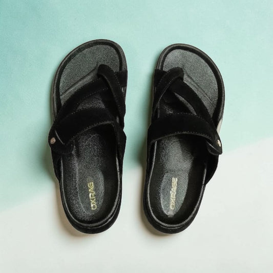 Zara Mens Formal Sandals Full BLACK