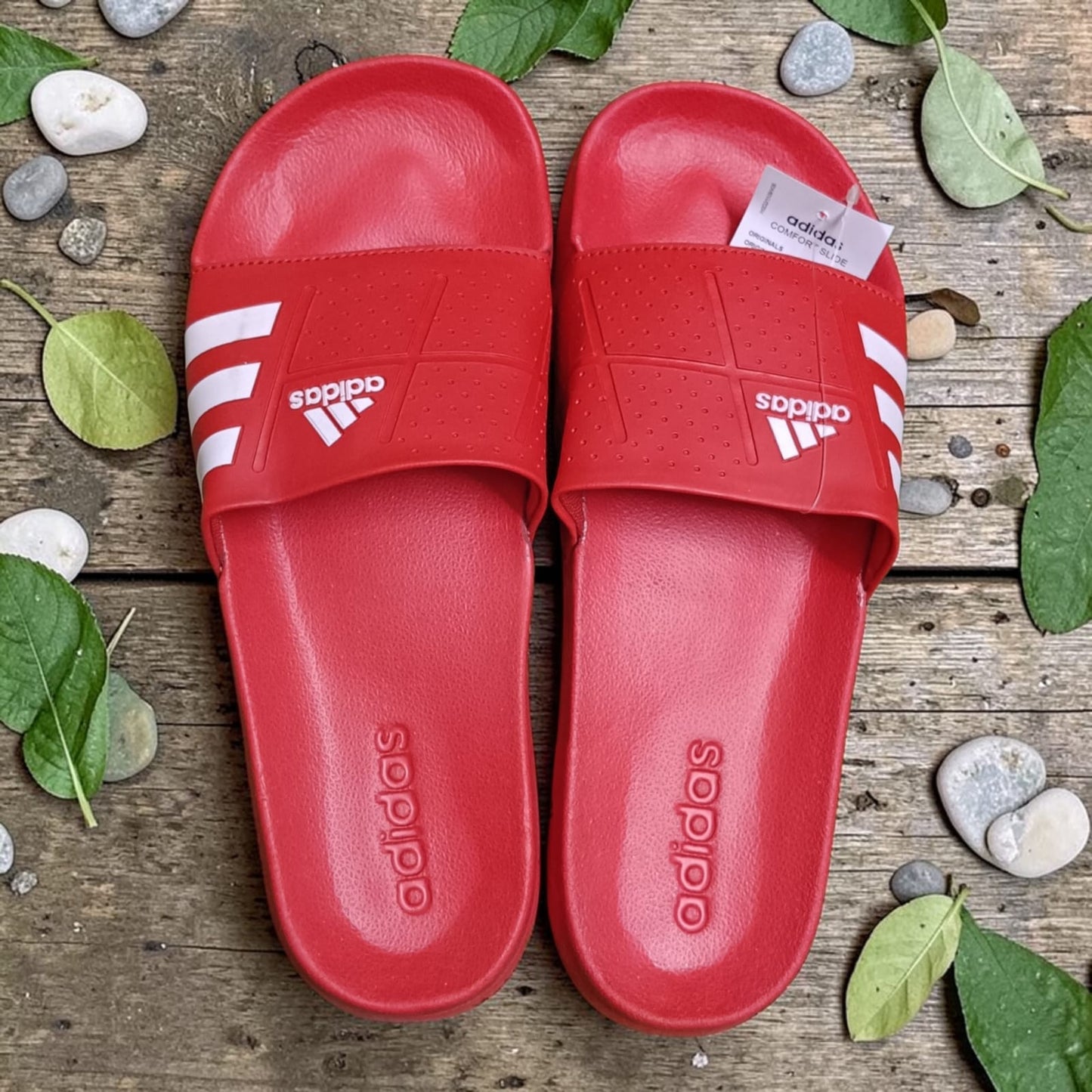 Addidas Premium Red Sliders