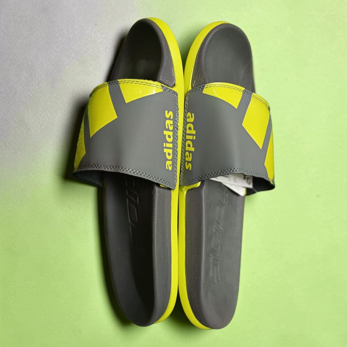 Addidas Premium Green Sliders