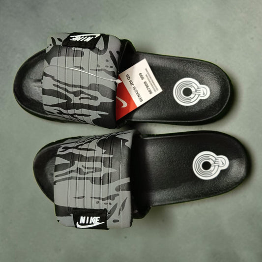 Nike Grey and Black Slides