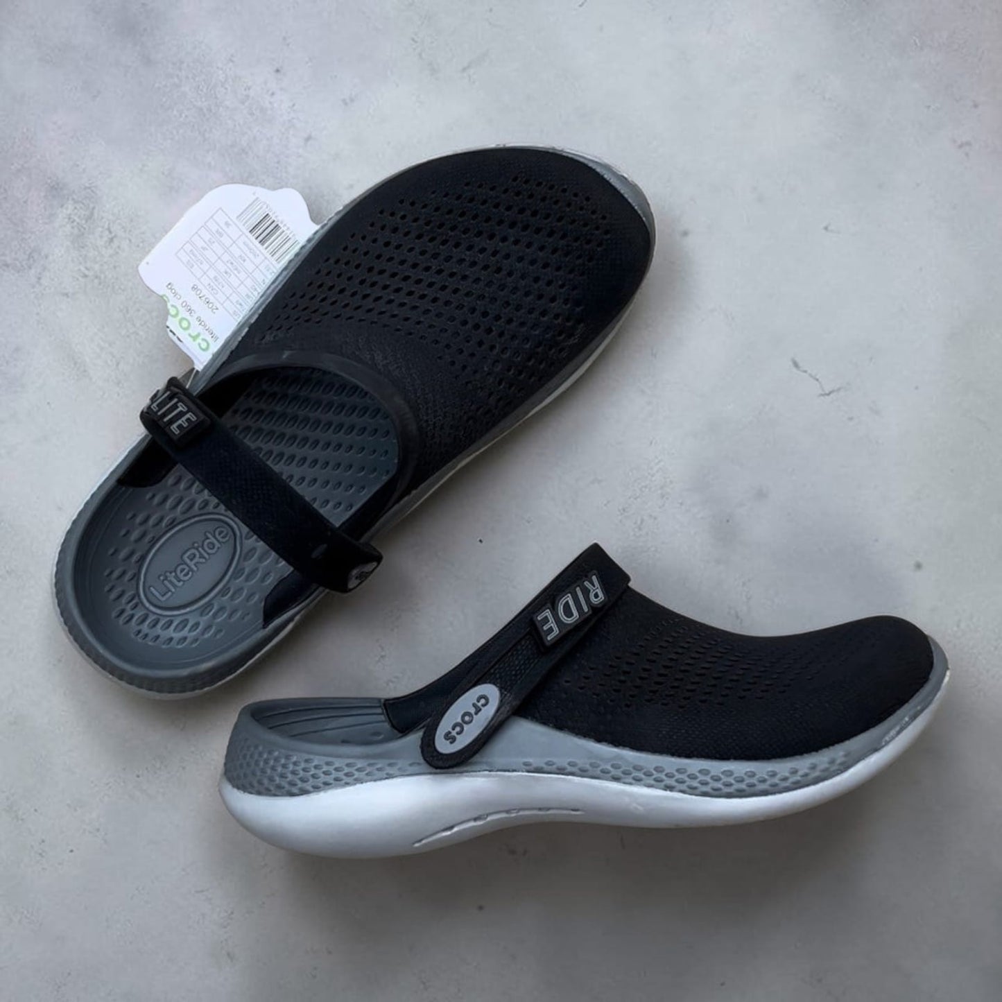 360-LITE RIDE-CLOGS-BLACK/SLATE-GREY